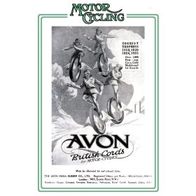 Motor Cycling Magazine Avon Tyres Advert - A3 Poster / Print