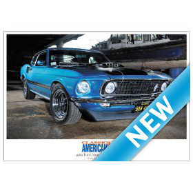 1969 Ford Mustang Mach 1 - High Quality A4 Print Classic American