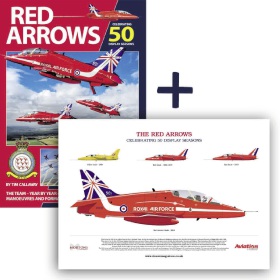 Red Arrows Bookazine + A3 Poster / Print Bundle