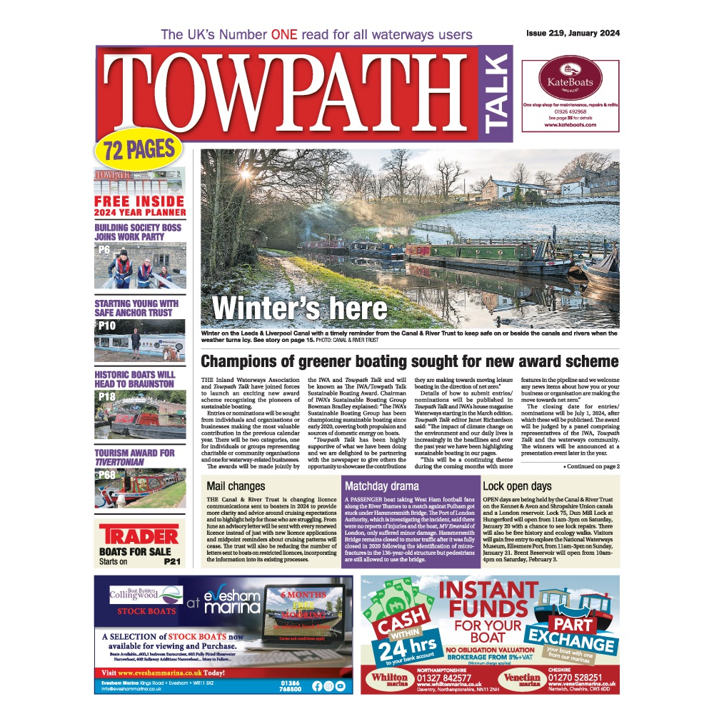 Towpath Talk Newspaper - Subscribe and save