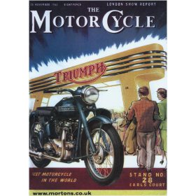 The MotorCycle: Triumph @ Earls Court - A3 Poster / Print