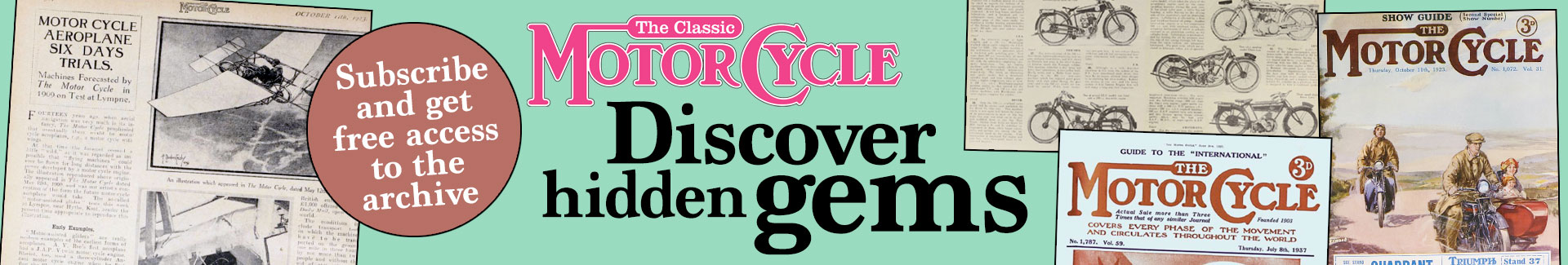 Subscribe to The Classic Motorcycle