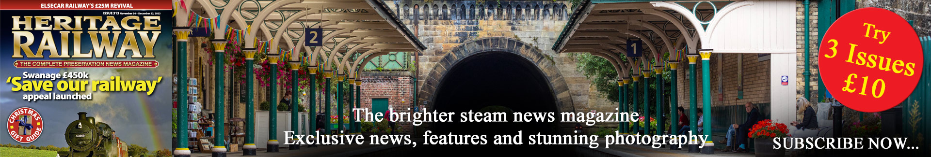 Subscriptions to Heritage Railway magazine from just £10