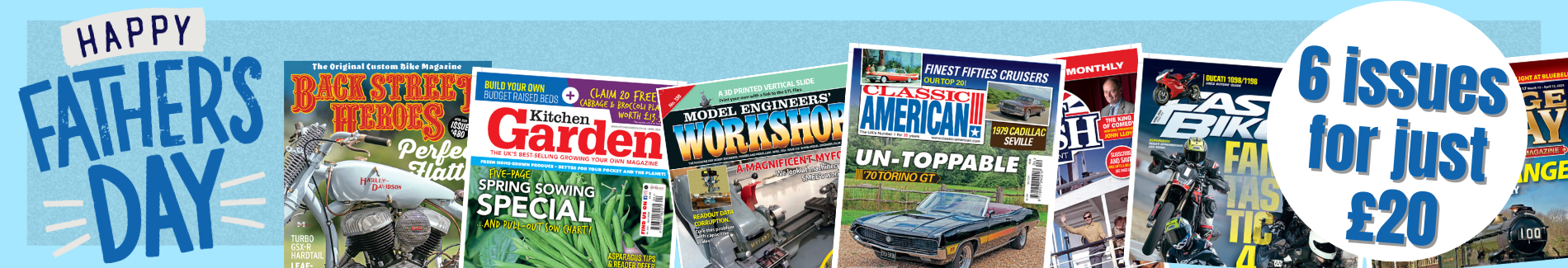 Get cracking deals when you subscribe! For the next 6 months, you can get your favoruite read delivered through your door every month so you won't miss a single issue