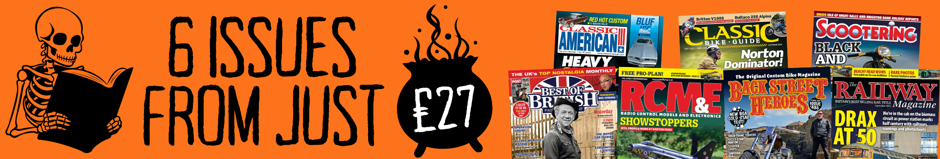 Get cracking deals when you subscribe! For the next 6 months, you can get your favoruite read delivered through your door every month so you won't miss a single issue