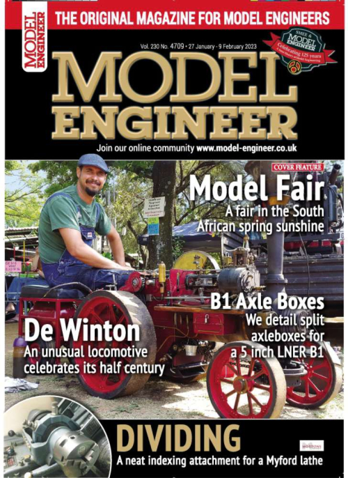 Model Engineer Issues