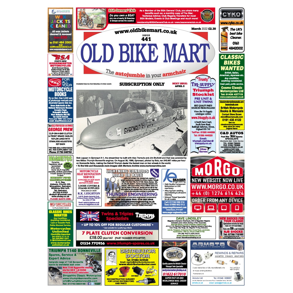 Old Bike Mart Newspaper Subscription - May 2020 Offers