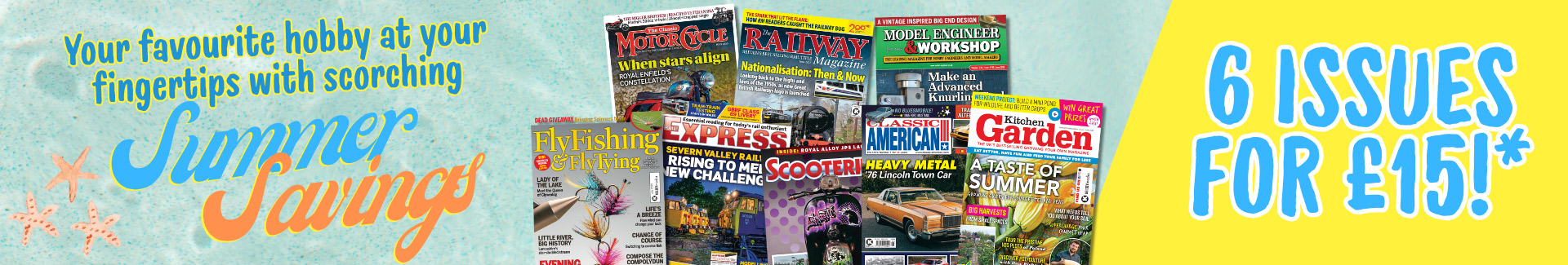 Magazine Subscriptions - Summer Campaign - Find your perfect gift they'll love to read here at ClassicMagazines